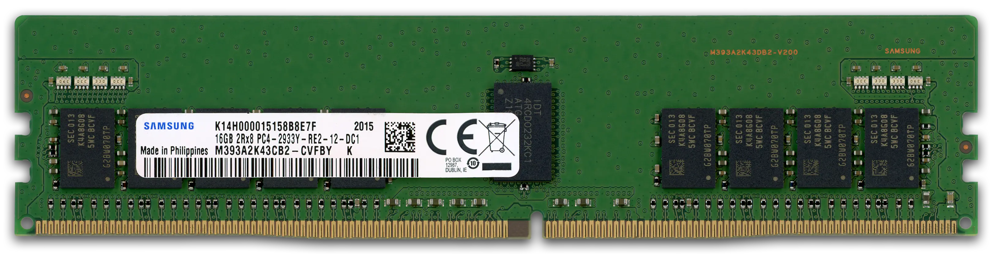 Samsung 16GB RAM-Modul DDR4 2933 MT/s PC4-2933V-R RDIMM registered ECC